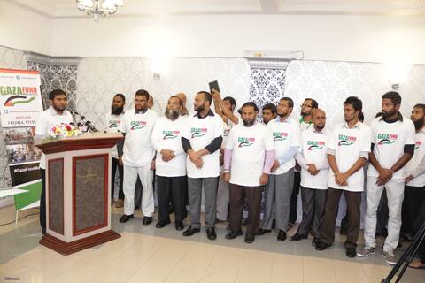 ޣައްޒާ ފަންޑަށް ފުރަތަމަ ދުވަހު ވެސް ބޮޑު ތަރުޙީބެއް ލިބިއްޖެ