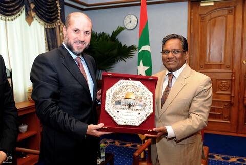 ފަލަސްތީނުގެ އިސްލާމިކް މިނިސްޓާރ ރައީސް ޑރ ވަހީދު އާއި ބައްދަލުކުރެއްވުން
