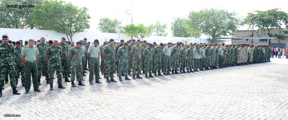ޤައުމީ އެއްބައިވަންތަ ކަމުގެ ދުވަސް ފާހަގަ ކުރުމަށް ސިފައިންގެ މަރުކަޒުތަކުގައި ސުކޫތެއް ގެނެސްފި